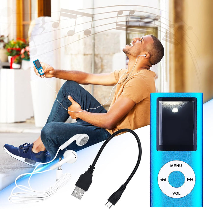 MP3-Player/MP4-Player Bluetooth 5.0, 1.8" Tragbarer HiFi-Musikplayer mit Verlustfreiem Sound und Lau