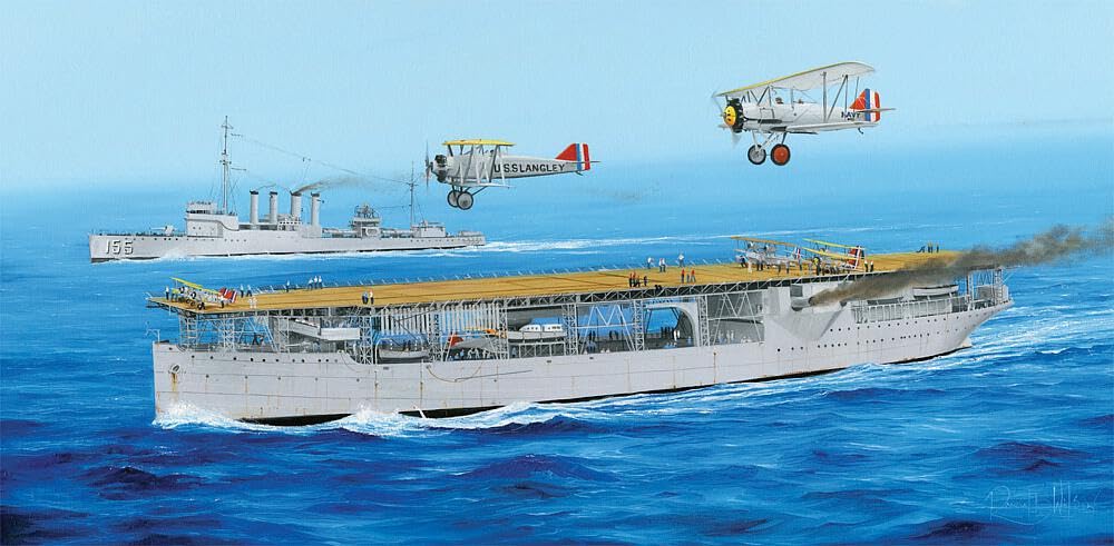 Trumpeter 005631 1/350 CV-1 USS Langley Modellbausatz, verschieden