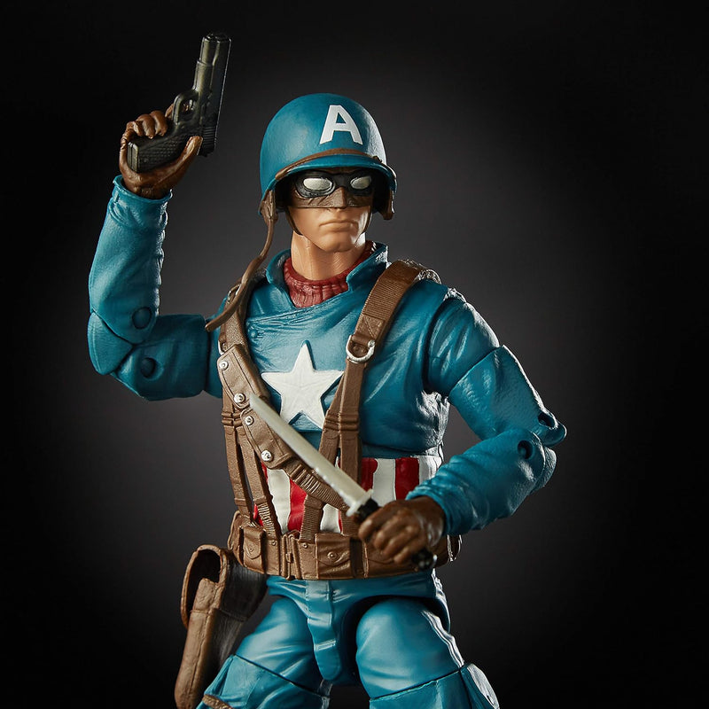 Hasbro Marvel Legends Series E4704CB0 Captain America mit Fahrzeug und Zubehör, Mehrfarbig