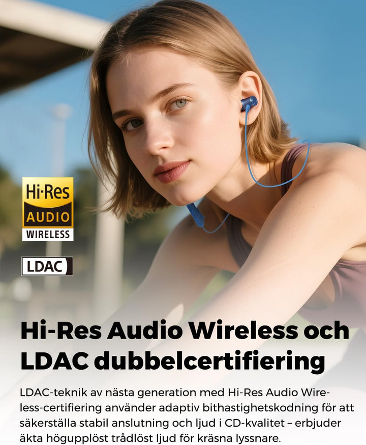 SoundPEATS Q40HD In-Ear Sport-Kopfhörer mit Nackenband, Bluetooth 6.0, LDAC Hi-Res Audio, Dynamische
