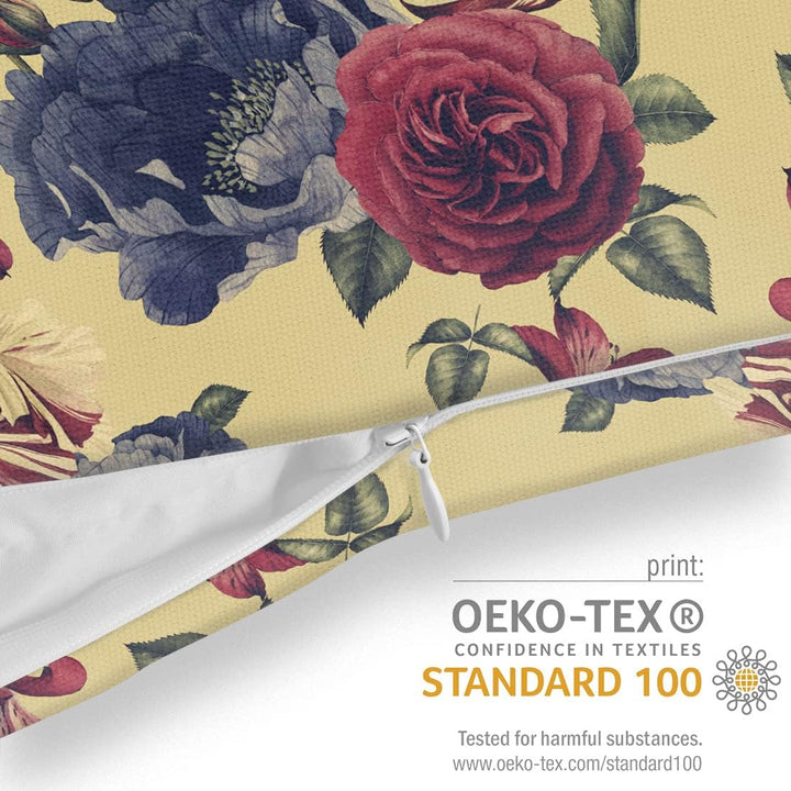 VOID Blumenbouquet Blumenmuster Kissenbezug Kissenhülle Sofakissen Kissen Deko Outdoor-Kissen Dekoki