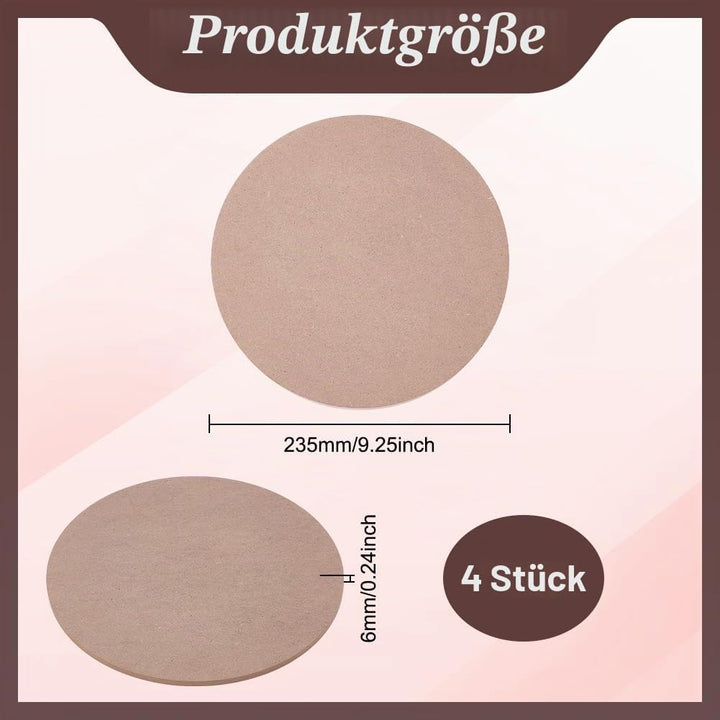 UNICRAFTALE 4 Stück 23.5cm Flach Rund Töpferscheibe Fledermaus Tonbrett Skulpturbasis Tonwerkzeug Fü