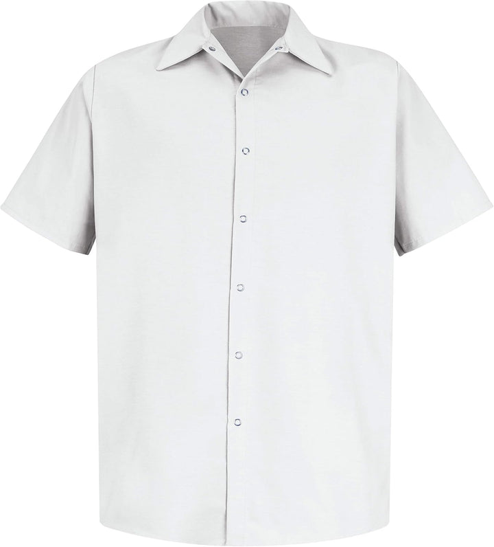 Red Kap Herren Specialized Pocketless Work Shirt Hemd (1er Pack) L Weiss, L Weiss