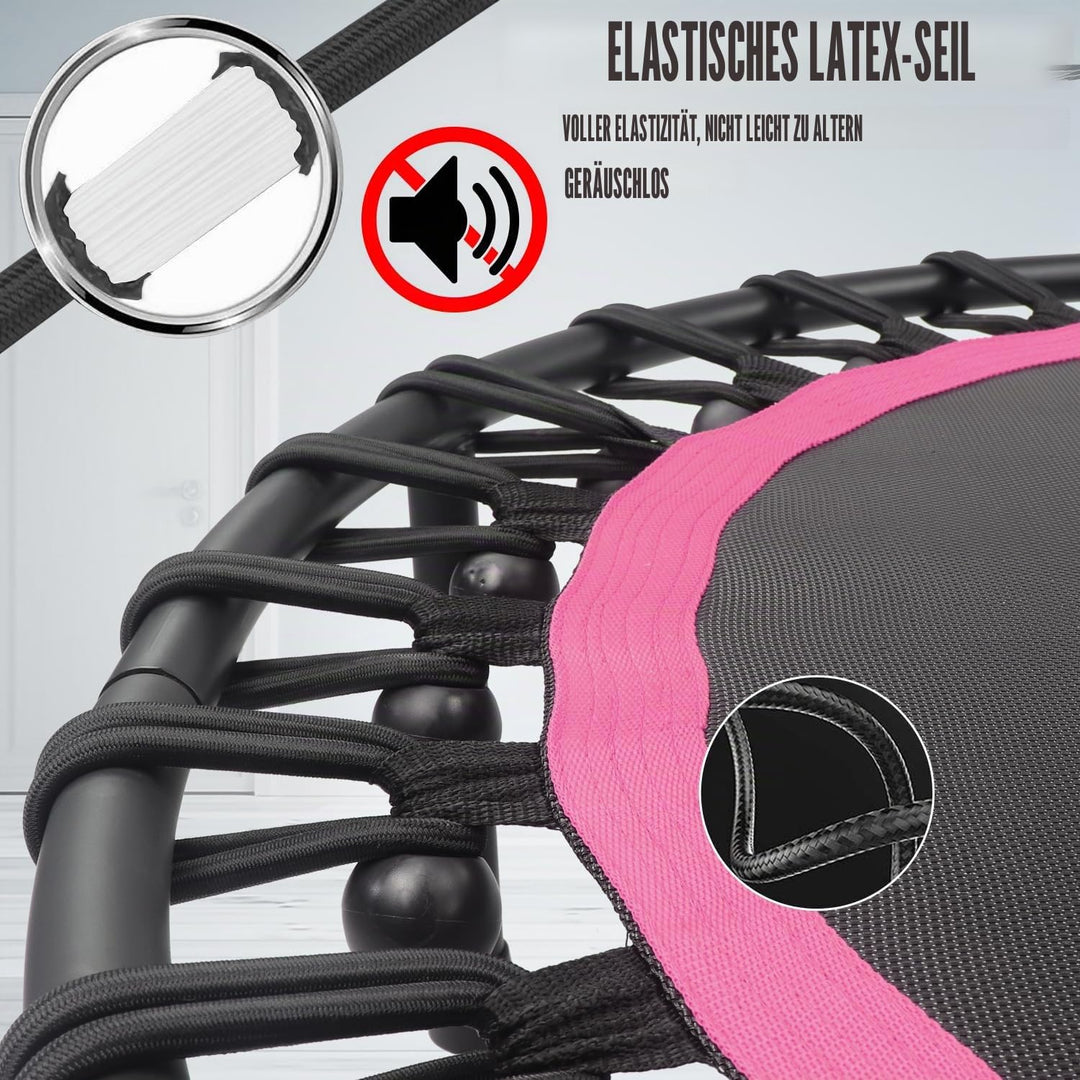 Newan Mini-Trampolin, leises Mini-Trampolin, Fitness-Trampolin, Bungee-Rebounder, Springen, Cardio-T