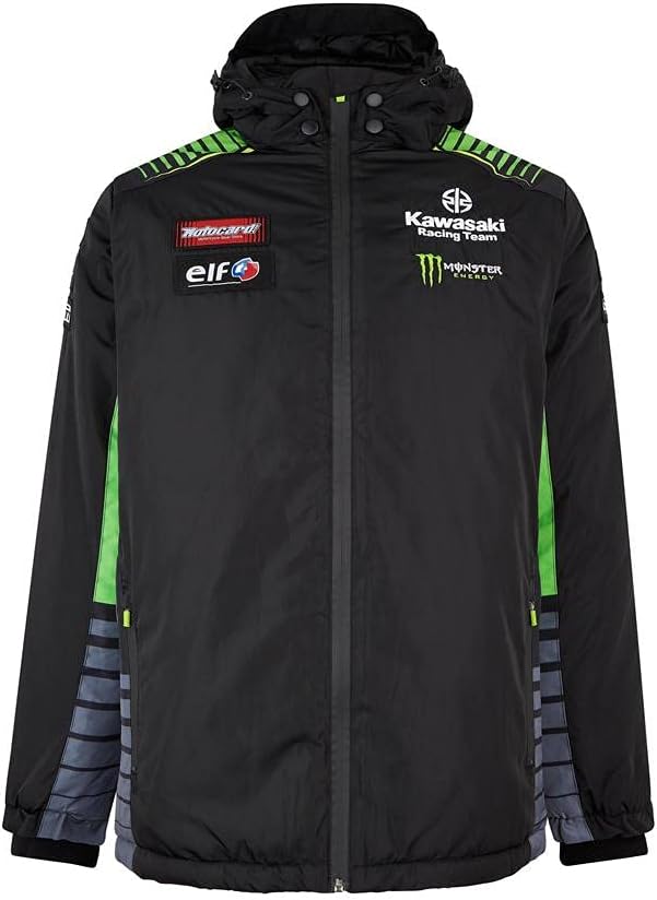 Kawasaki Herren KRT SBK Jacke schwarz/grün 3XL Schwarz, 3XL Schwarz