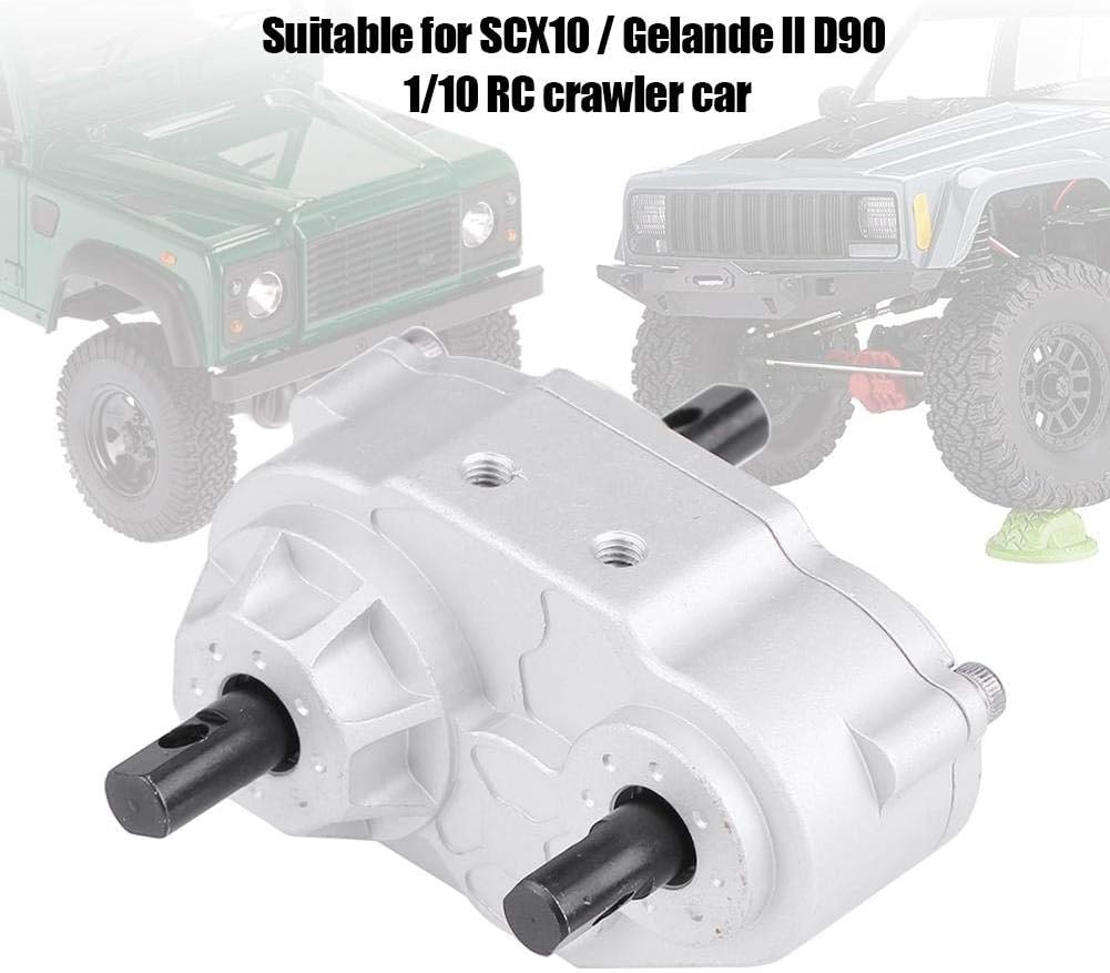 RC Crawler Transfer Case, Metall RC Car Transfer Case mit Schrauben für SCX10 / Gelande II D90 1/10