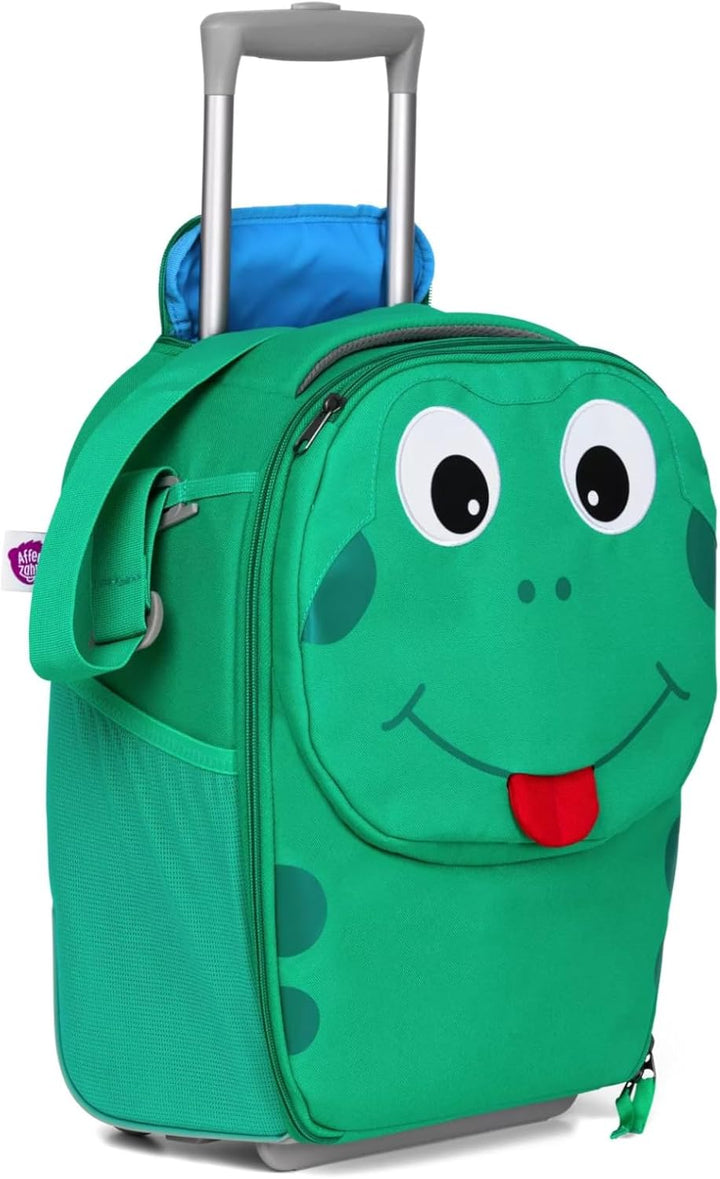 Affenzahn Kinderkoffer in Handgepäckgrösse als Trolley Frosch - Grün