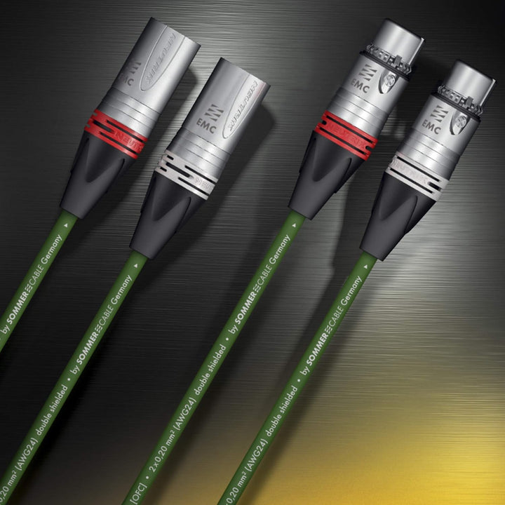 HICON 75cm XLR NF- Phonokabel Albedo 2x 0,20mm² OFC Neutrik EMC-Spezial-XLR Stecker High End Kabel P