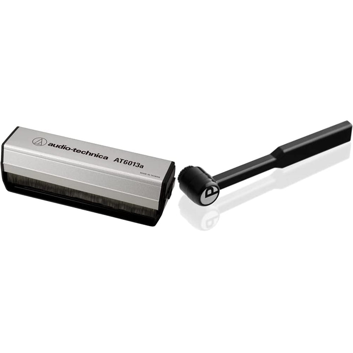 Audio-Technica AT6013a Dual-Action-Antistatischer Schallplattenpinsel & Pro-Ject Clean it Karbonfase