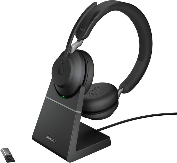 Jabra Evolve2 85 Wireless PC Headset with Charging Stand & Evolve2 65 Wireless PC Headset with Charg