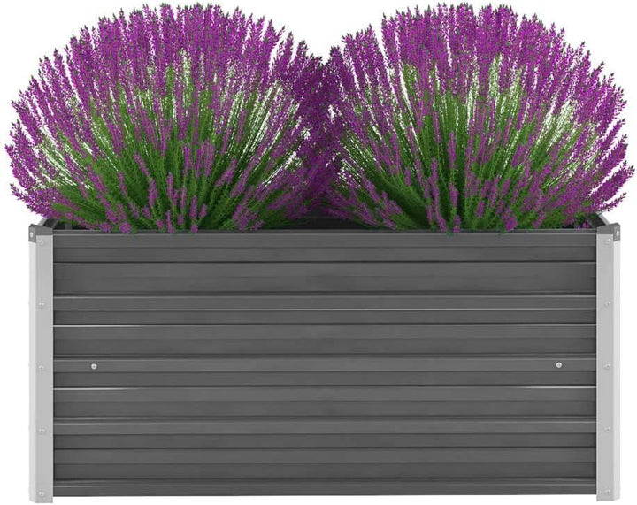 yorten Gartenpflanzen Hochbeet Gartenbeet Verzinkter Stahl Frühbeet Pflanzkasten für Garten 100 x 40