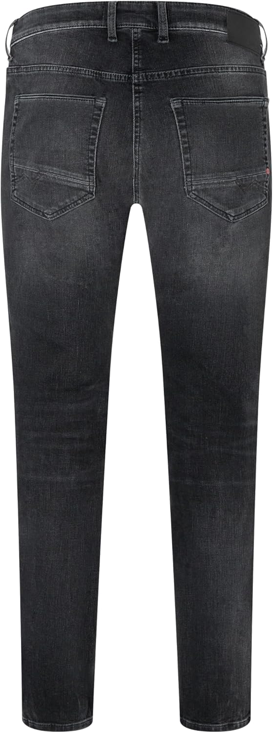 MAC Jeans Herren Jeans Hose Arne Pipe Dünner Stretchdenim Blue Used 32W / 32L Black Black Authentic