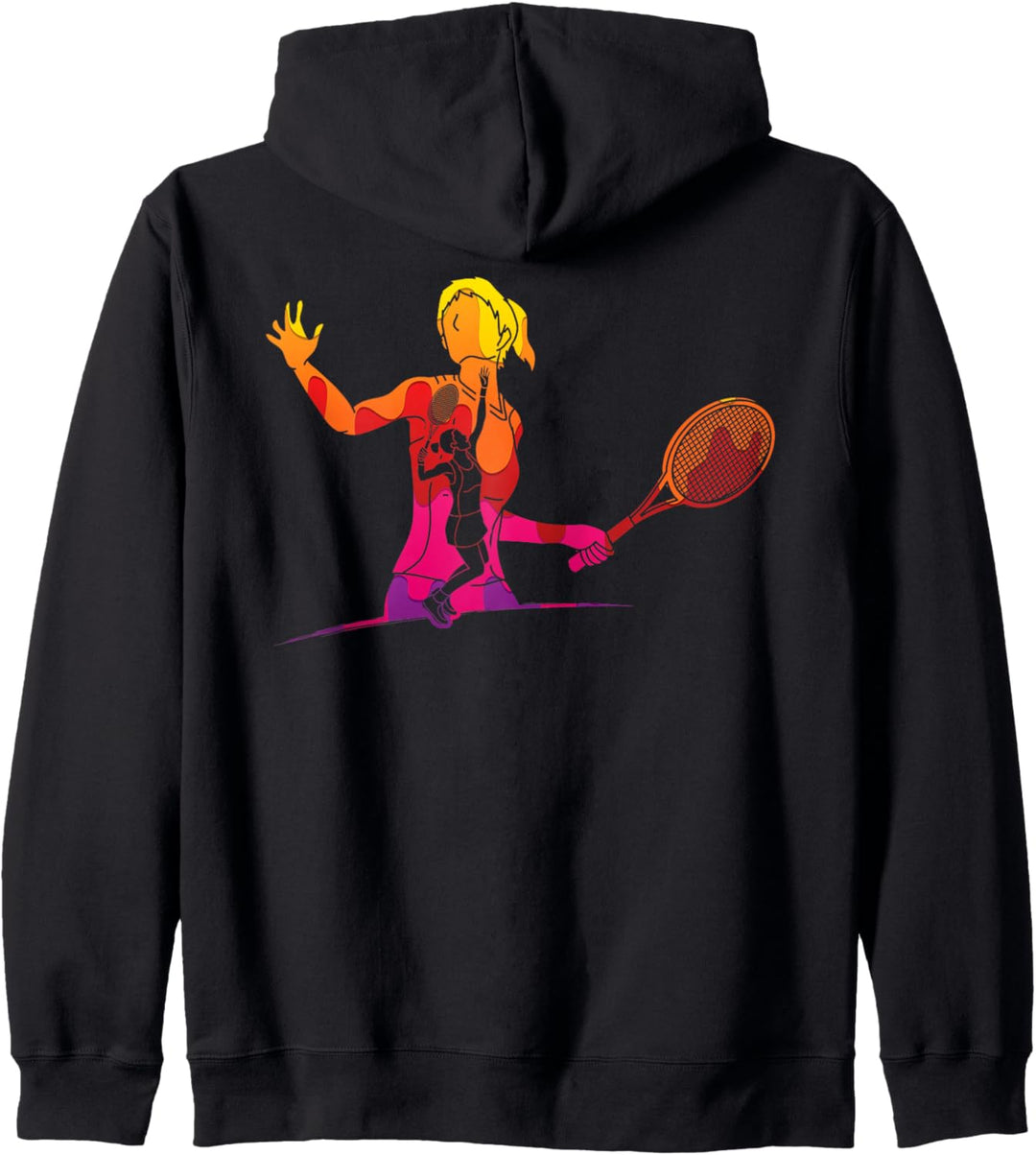 Tennis Tennisspieler Tennistrainer Kapuzenjacke