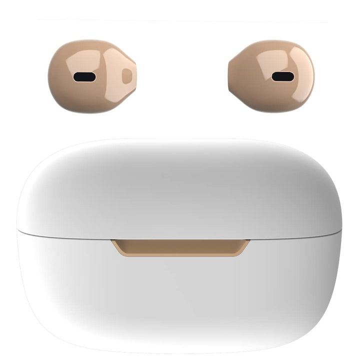 Mini Wireless Bluetooth Ohrhörer Kleine Kopfhörer Semi In-Ear Headset mit Ladetasche Freisprecheinri