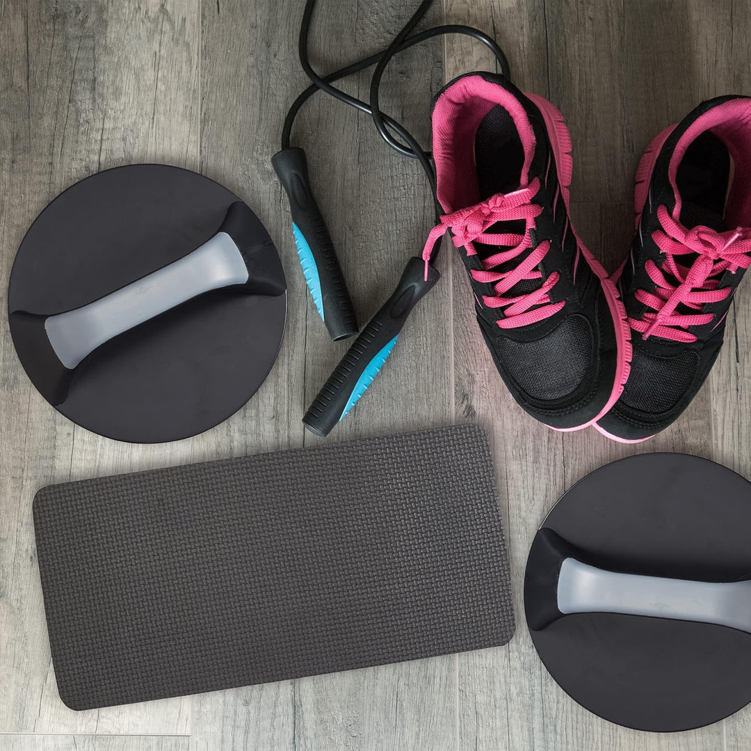 Relaxdays Liegestützgiffe, 2er Set, drehbar, Kniematte, Home Workout, Gymnastik & Callisthenics Ober
