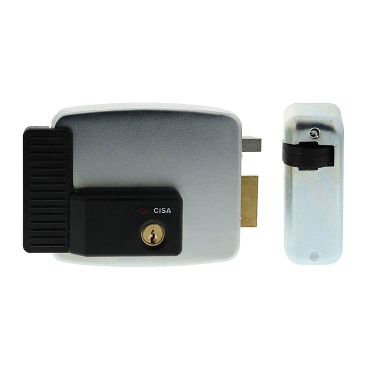 Cisa Elektronisches Schloss, 12 V, verzinkt, silber, 11721801, 12V Entrata 80 Rechtshänder ohne Tast