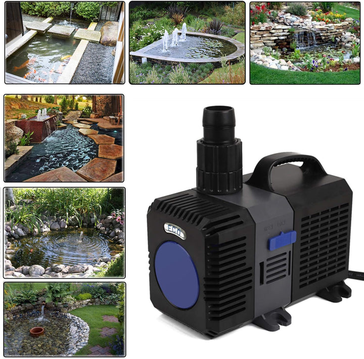 Forever Speed Super Teichpumpe Filterpumpe Wasserpumpe Koiteich Bachlaufpumpe (3000-12000L/H) 10000L