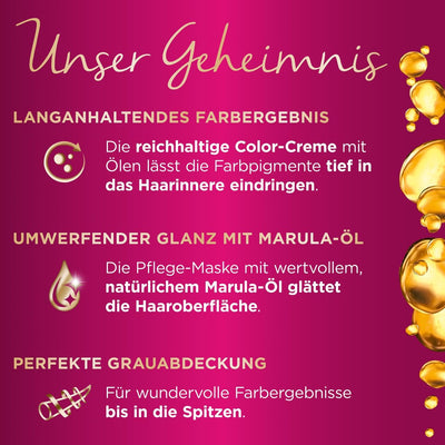 SCHWARZKOPF POLY PALETTE Intensiv Creme Coloration, Haarfarbe 650/5-680 Kastanie, 3er Pack (3 x 128