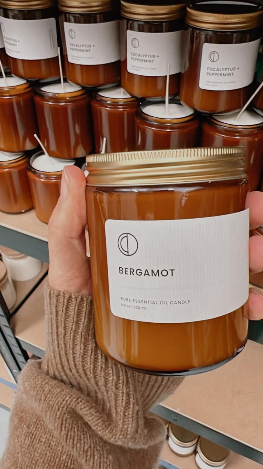 Octo Bergamotte | Duftkerze natürlich mit Sojawachs und ätherischen Ölen, 250 ml Bergamotte 250 ml,