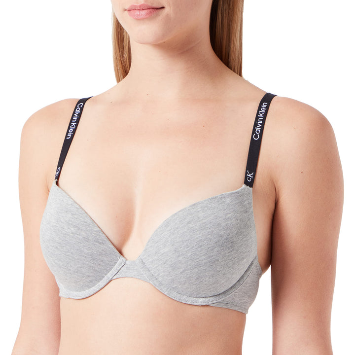 Calvin Klein Damen Demi-Cups BH Lightly Lined Leicht gefüttert 70C Grau (Grey Heather), 70C Grau (Gr