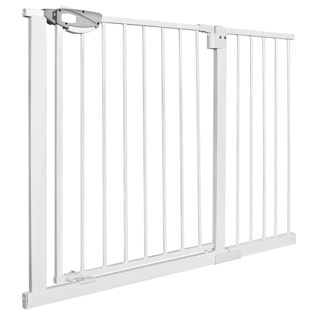 UISEBRT Türschutzgitter Ohne Bohren Treppenschutzgitter für Kinder 105 - 115cm breit, Auto-Close Bab