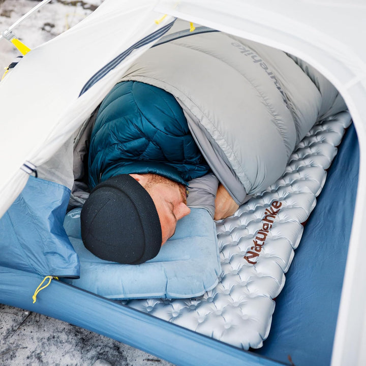 Naturehike Camping Isomatte Ultraleicht 5,8 R-Wert, 8 cm Dicke Aufblasbare Isomatte 4 Jahreszeiten L