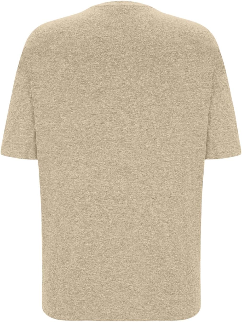 Herren Kurzarm-T-Shirt mit Rundhalsausschnitt, lässiges -Strand- und Baummotiv Ärmellose Shirts Herr