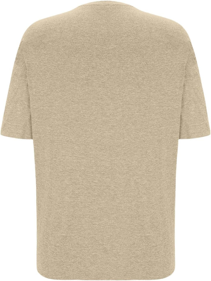 Herren Kurzarm-T-Shirt mit Rundhalsausschnitt, lässiges -Strand- und Baummotiv Ärmellose Shirts Herr