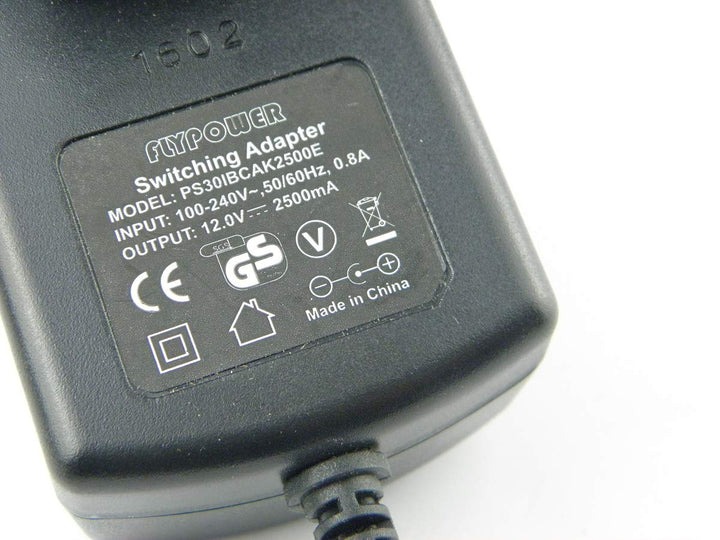 CHANCS Synchronmotor TYC40 12V DC 5U/min Welle 35mm mit DC-Netzteil - Eingang 100/240V Ausgang DC 12