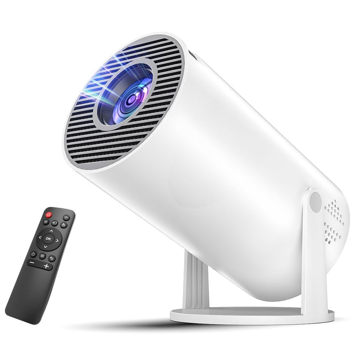 Mini Beamer 4K 1080P Mini Projektor Tragbarer Android 11.0, WLAN 6 Bluetooth 5.4 Automatischer Trape