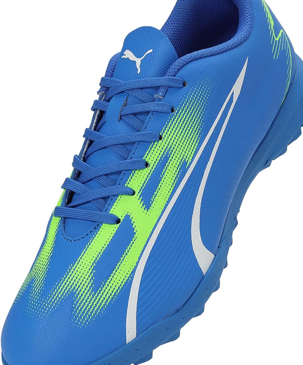 PUMA Herren Play Tt Fussballschuh, Ultra Blue White Pro Green, 43 EU
