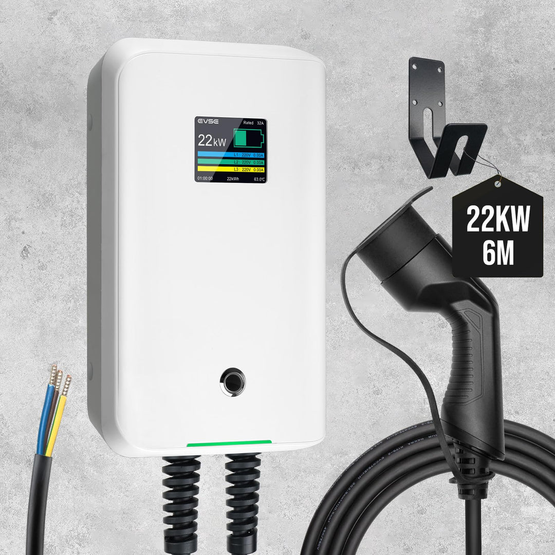 Morec 22kw EV Ladegerät 32A Dreiphasig EV Ladestation Typ 2 wallbox EU Standard Ladegerät IEC 62196-