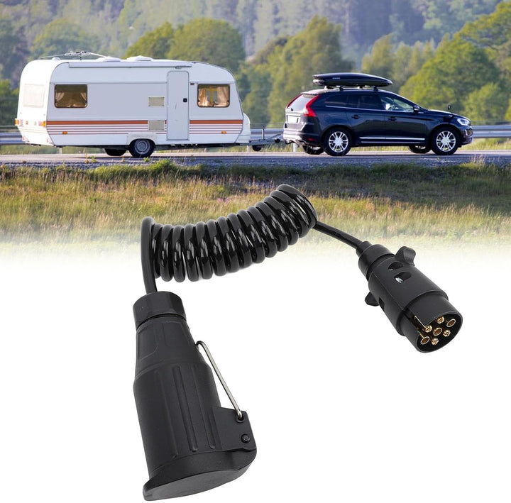 2M Anhänger Verlängerungskabel 7 auf 13 polig, Adapter Anhänger 7 auf 13 polig, 12V Versenkbarer Gef