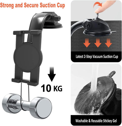 Armaturenbrett Autohalterung Tablet Halterung, Oilcan KFZ Saugnapf Tablet Halter mit Verstellbarem A