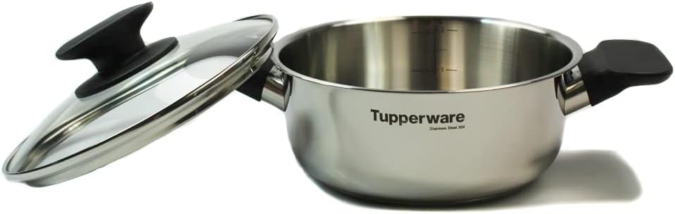 TUPPERWARE Chef-Serie Universal Series Stockpot Suppentopf 2,4 L Induktion mit Spültuch