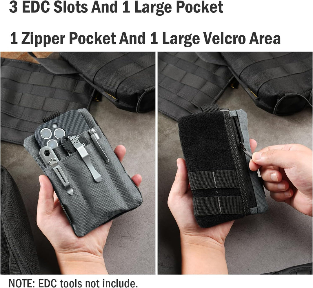 VIPERADE VE27 EDC Organizer Klein EDC Pocket Pouch mit 4 Taschen,Klein Werkzeugtasche EDC Taschen Or