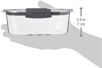 Sistema Brilliance auslaufsicheres Frischhaltedosen Set | schmutz- und geruchsabweisend | Dampflöche