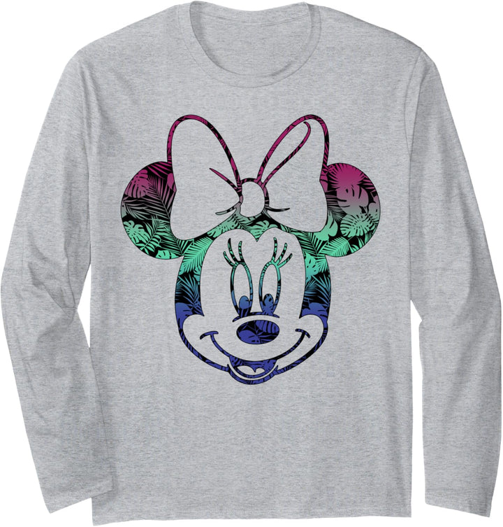 Disney Mickey And Friends Minnie Tropical Gradient Fill Langarmshirt
