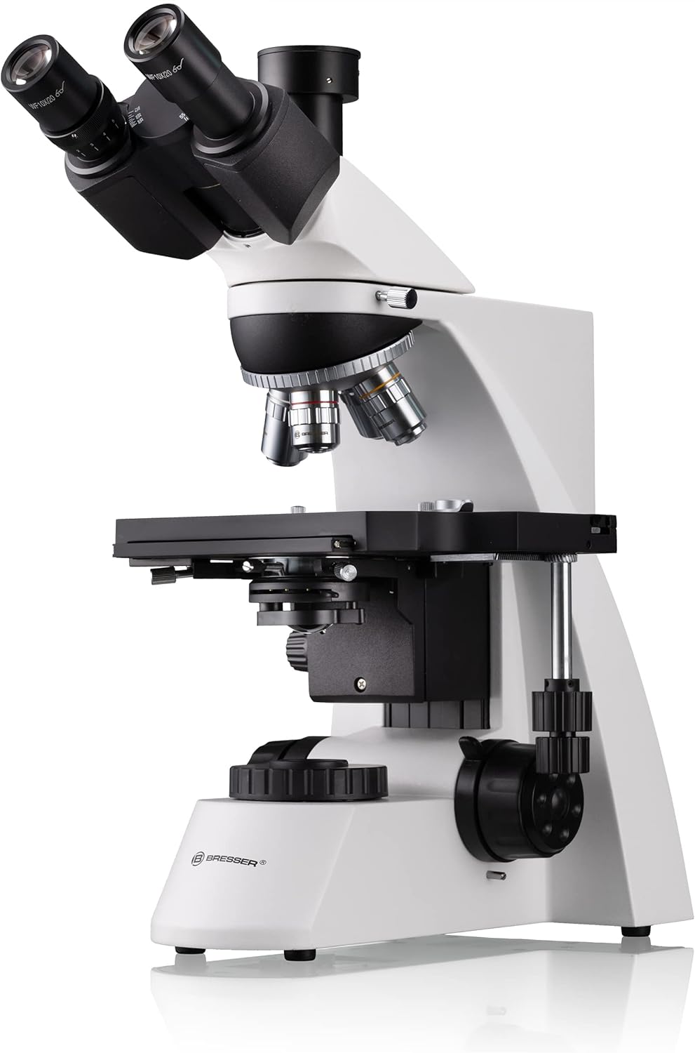 Bresser trinokulares Durchlicht Mikroskop Science TRM-301 Trino 40-1000x Vergrösserung, planachr. Ob