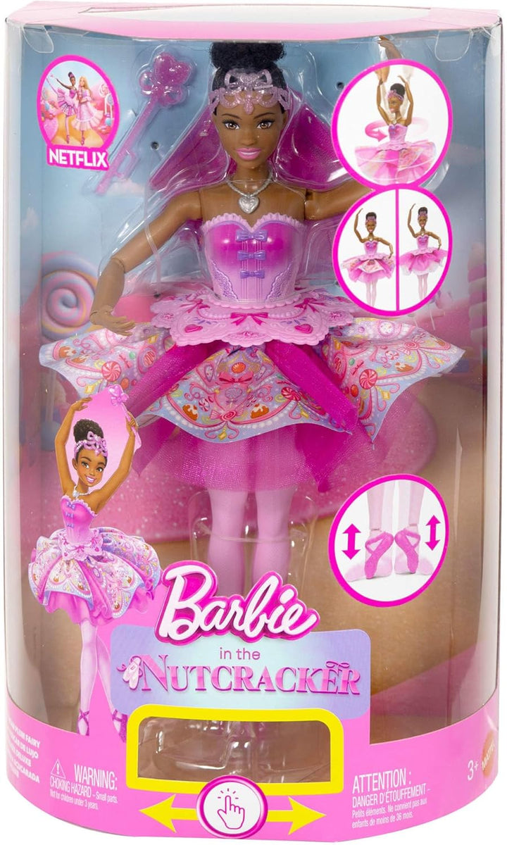 Barbie in: Der Nussknacker-Puppen, mit überraschendem Tutu-Wechsel-Effekt, Ombré-Tutu, Herzmedaillon