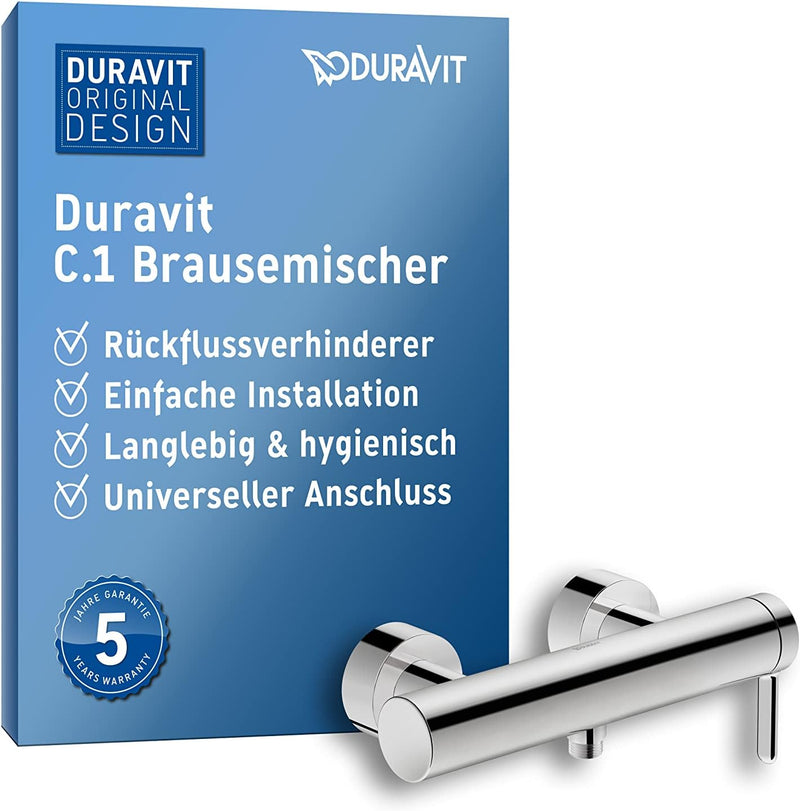 Duravit C14230 C.1 Einhebel-Brausemischer Aufputz, Chrom