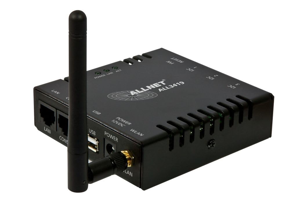 ALLNET ALL3419 Avec fil &sans fil Noir