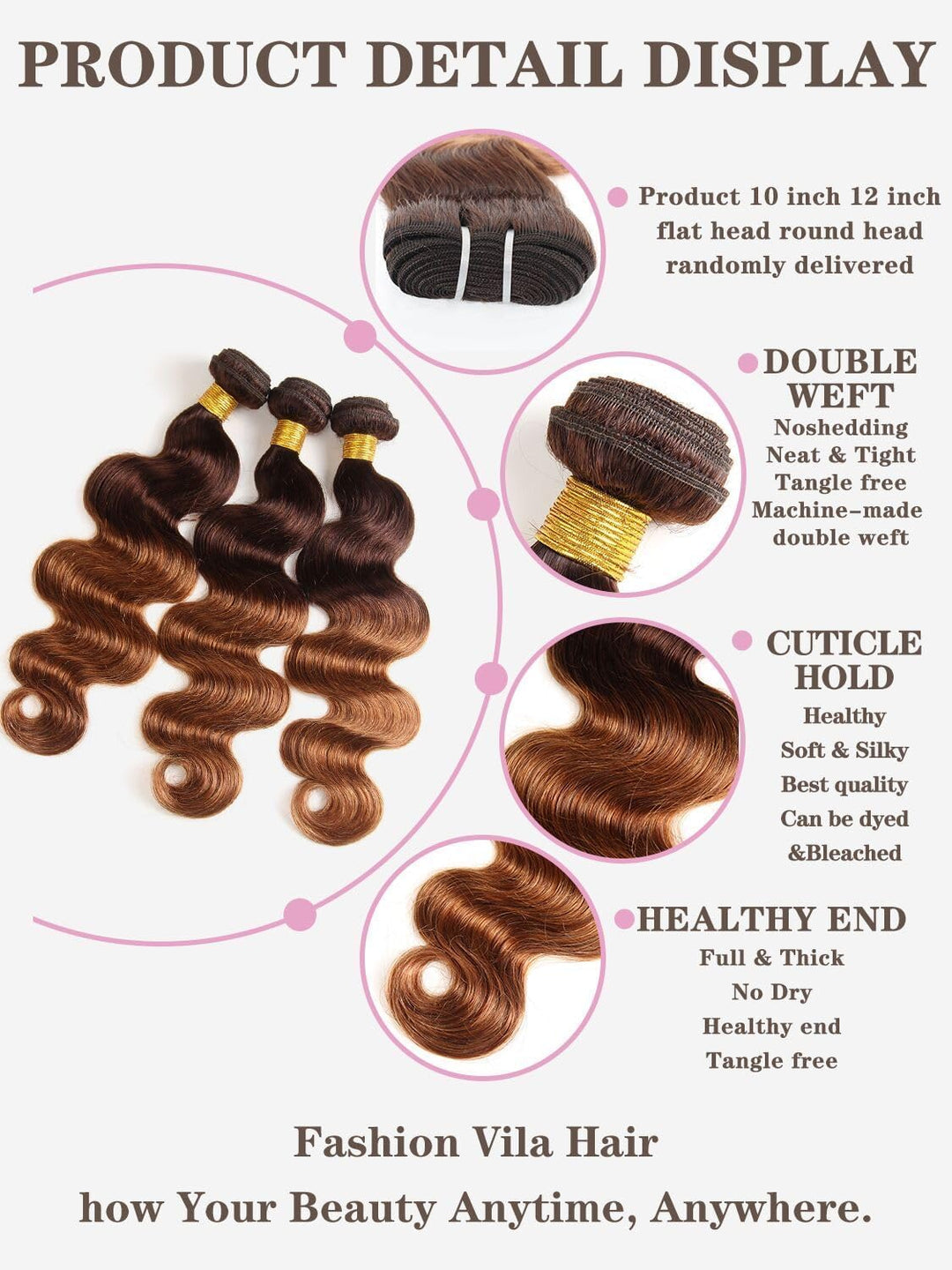 Ombre Brazilian Body Wave Hair 4 Bundles 14 16 18 20 Inch Brazilian Remy Virgin Human Hair Weave Bun