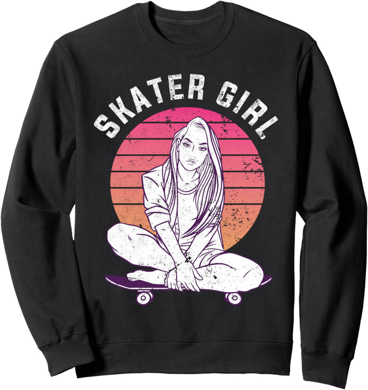 Skater Girl | Skateboard Geschenk Sweatshirt