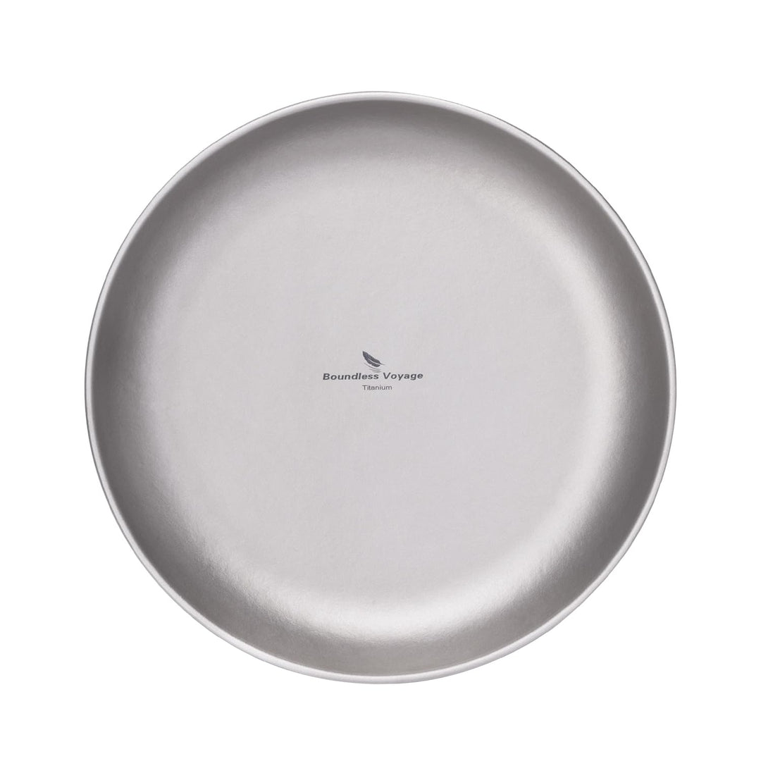 Boundless Voyage Ultraleicht Camping Titan Pan Geschirrplatte mit Tragetasche Outdoor Titan Geschirr