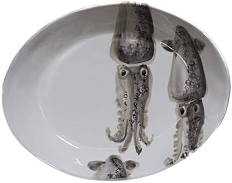 Virginia Casa 6er Set Pastateller Marina alle Motive oval 20x26cm weiss grau