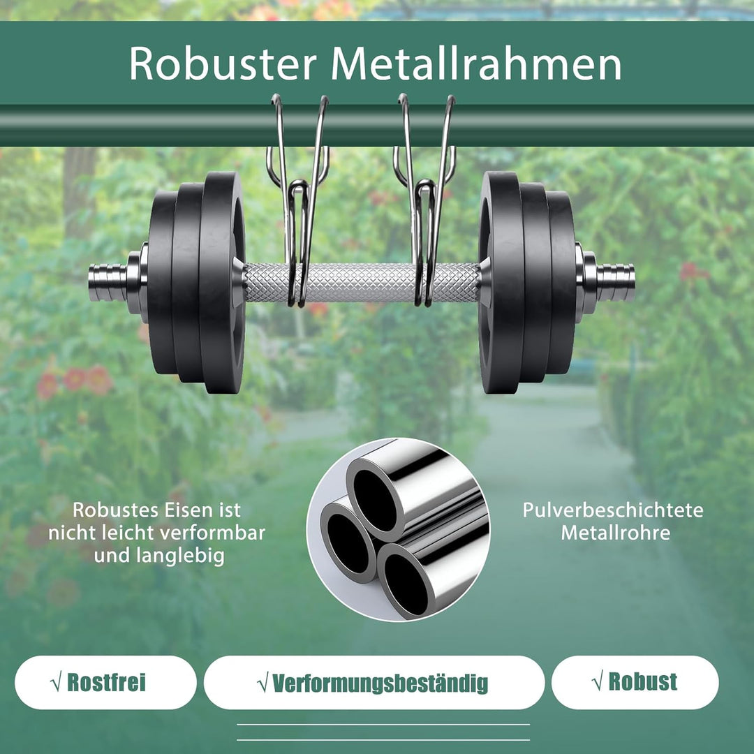 SOARS Rasen Rakel, Rasen Nivellierrechen mit 170 cm ergonomischem Stiel, Rasenrechen aus hochwertige