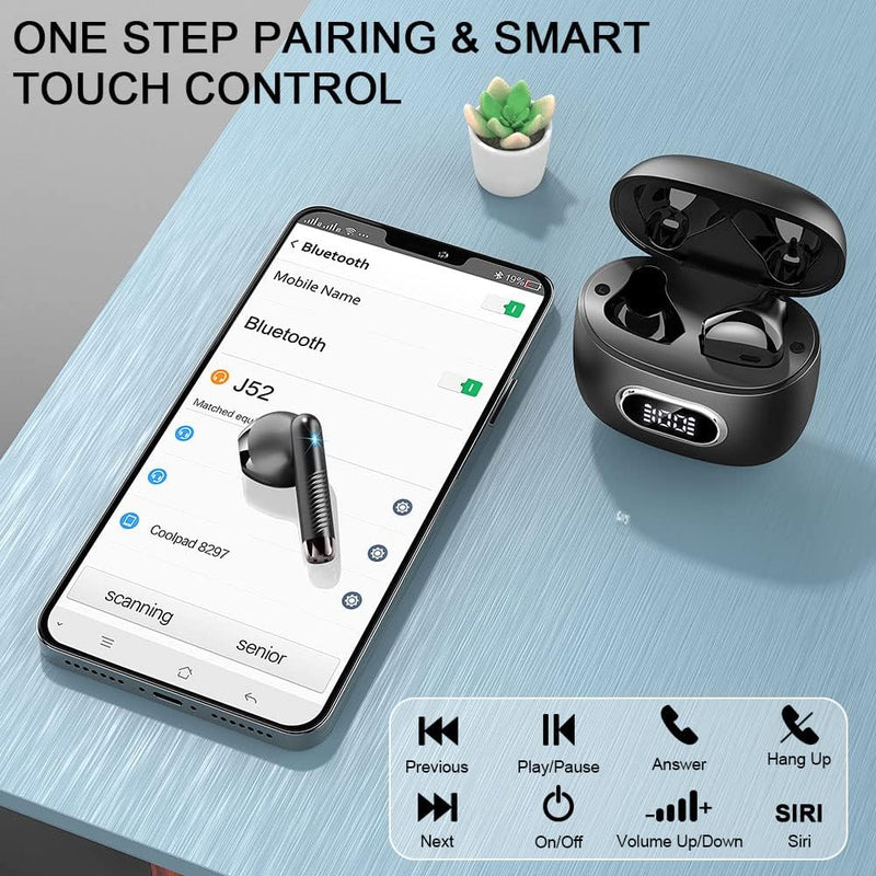 Bluetooth Kopfhörer In Ear Kopfhörer Kabellos Bluetooth 5.3 mit 4 ENC Mic, 2023 Neue Kabellose Kopfh