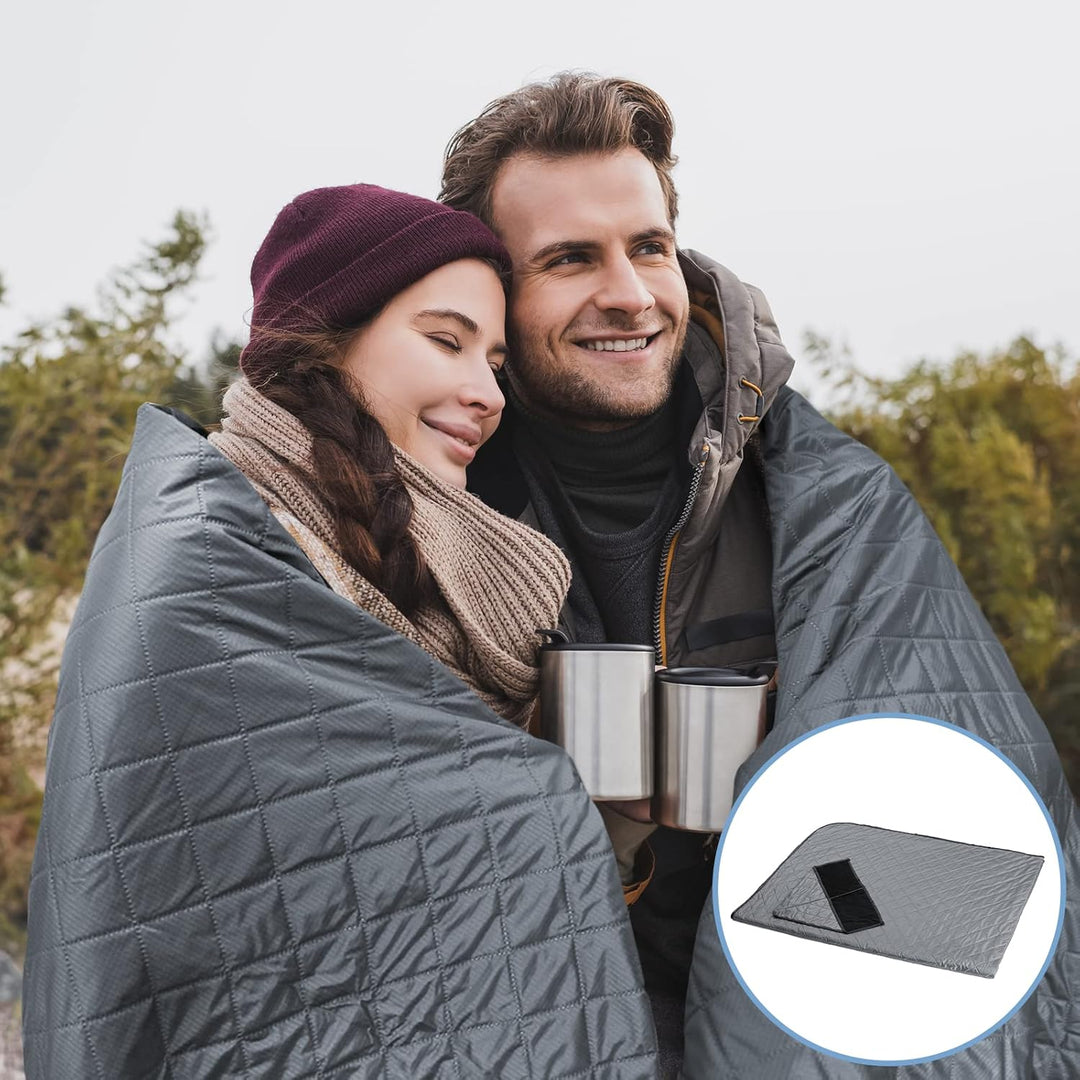 JAICOM Outdoor Decke, wasserdichte Schafwoll-Picknickdecke, 140 x 200 cm Warme Campingdecke - ideal