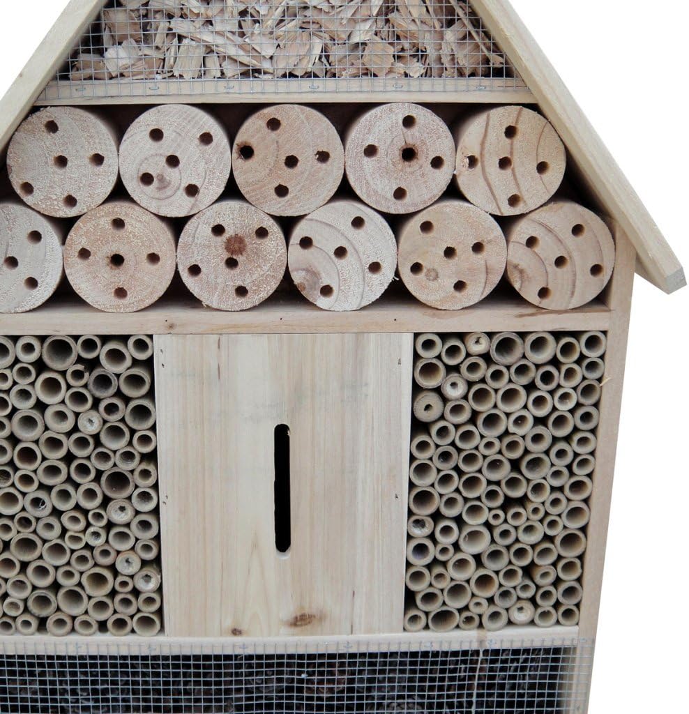 vidaXL XXL Insektenhotel Holz Bienen Insektenhaus Nistkasten Brutkasten 99 cm